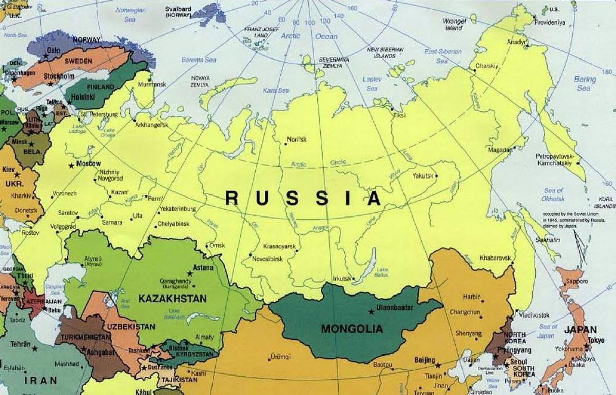 dogu avrupa turkiye rusya komsu ulkeler haritasi rusya haritasi ve komsu ulkeler